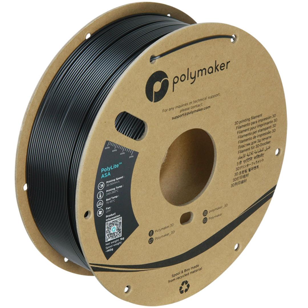 Filament POLYMAKER / ASA POLYLITE / ČIERNA / 1,75mm / 1 kg