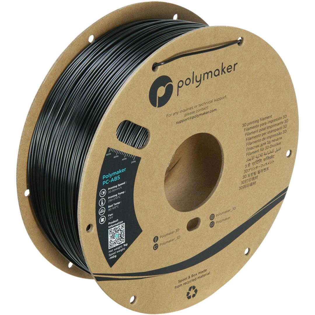 Filament POLYMAKER / PC-ABS / ČIERNA / 1,75mm / 1 kg