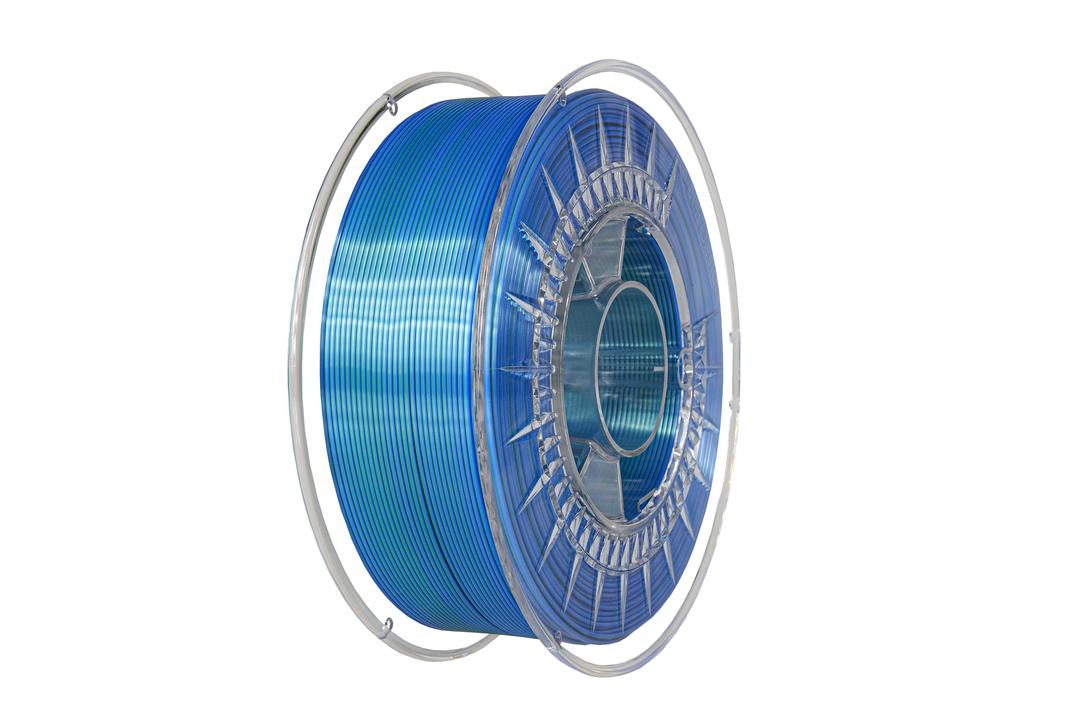 Filament DEVIL DESIGN / PLA SILK DUAL / ZELENÁ-MODRÁ / 1,75mm / 1 kg