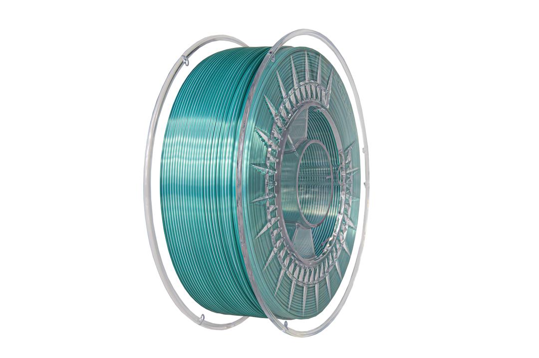Filament DEVIL DESIGN / PLA SILK DUAL / ZELENÁ-BIELA / 1,75mm / 1 kg