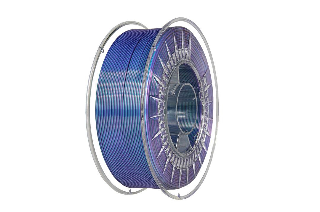 Filament DEVIL DESIGN / PLA SILK DUAL / ZELENÁ-FIALOVÁ / 1,75mm / 1 kg