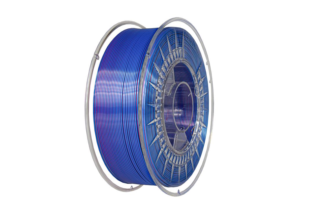 Filament DEVIL DESIGN / PLA SILK DUAL / RUŽOVÁ-MODRÁ / 1,75mm / 1 kg