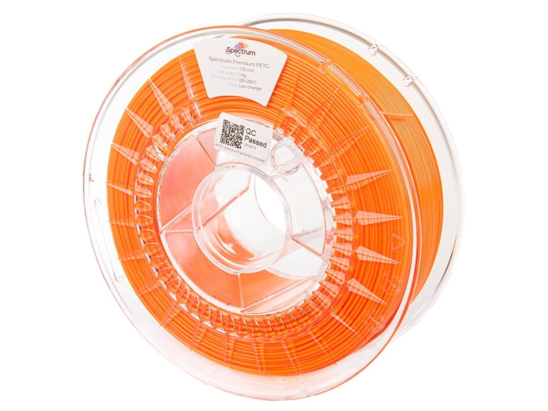 Filament SPECTRUM / PETG / ORANŽOVÁ / 1,75mm / 1 kg