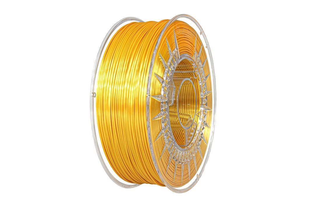 Filament DEVIL DESIGN / PLA SILK / SVETLO ZLATÁ / 1,75mm / 1 kg