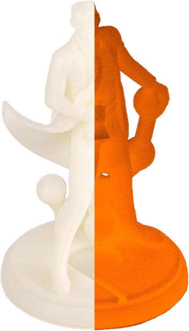 Filament POLYMAKER / PolyLite PLA / SVIETIACI V TME ORANŽOVÝ / 1,75mm / 1 kg