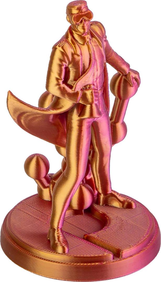 Filament POLYMAKER / PolyLite SILK PLA / ZLATÁ-MAGENTA / 1,75mm / 1 kg