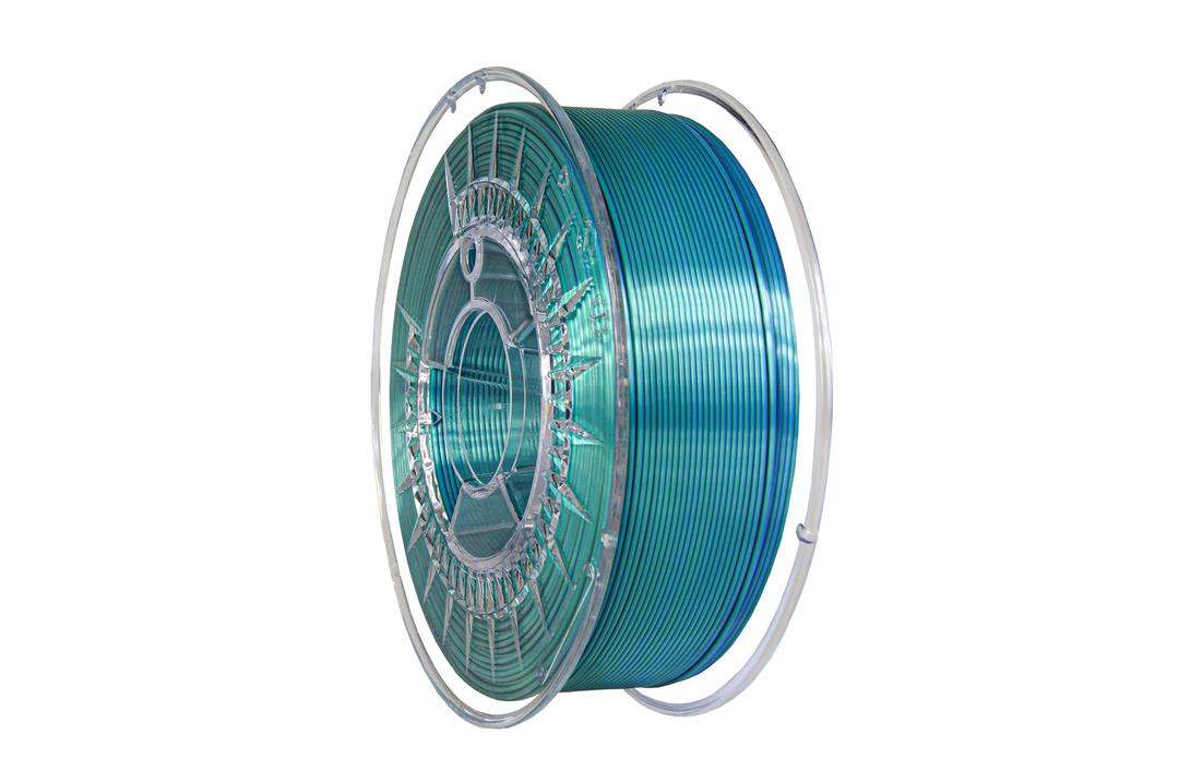 Filament DEVIL DESIGN / PLA SILK DUAL / ZELENÁ-MODRÁ / 1,75mm / 1 kg