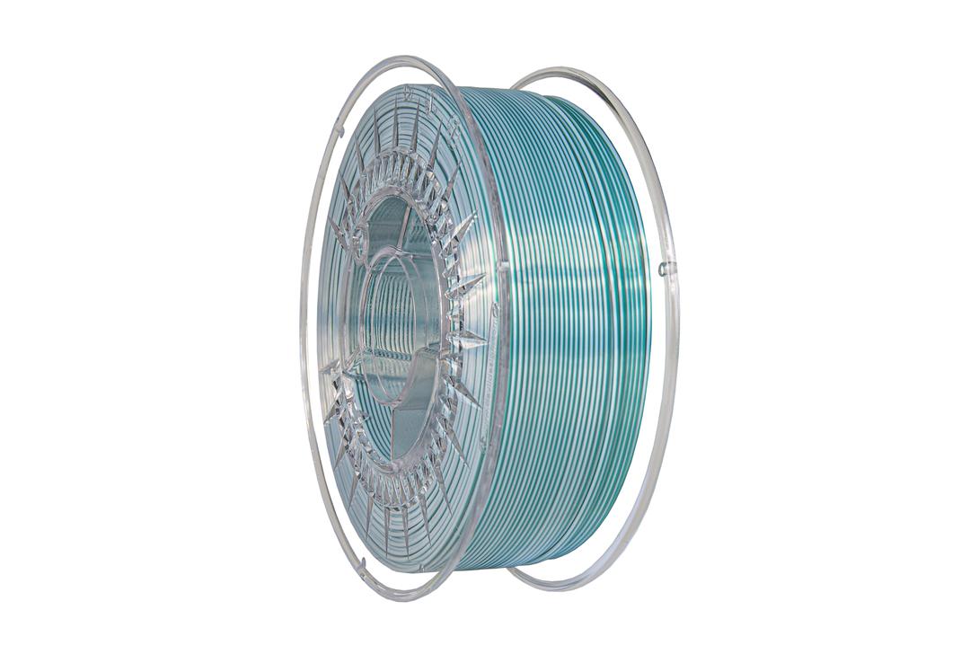 Filament DEVIL DESIGN / PLA SILK DUAL / ZELENÁ-BIELA / 1,75mm / 1 kg