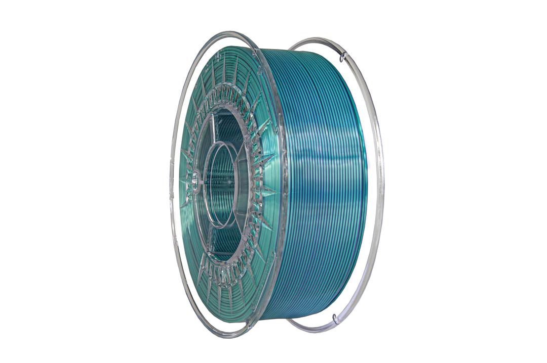 Filament DEVIL DESIGN / PLA SILK DUAL / ZELENÁ-FIALOVÁ / 1,75mm / 1 kg