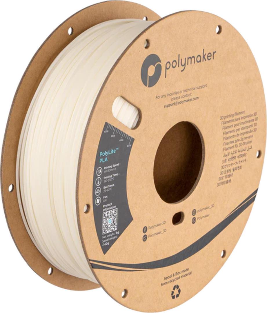 Filament POLYMAKER / PolyLite PLA / SVIETIACI V TME ORANŽOVÝ / 1,75mm / 1 kg