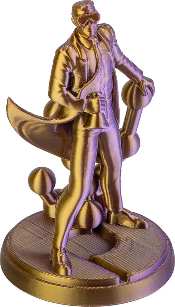 Filament POLYMAKER / PolyLite SILK PLA / ZLATÁ-FIALOVÁ / 1,75mm / 1 kg