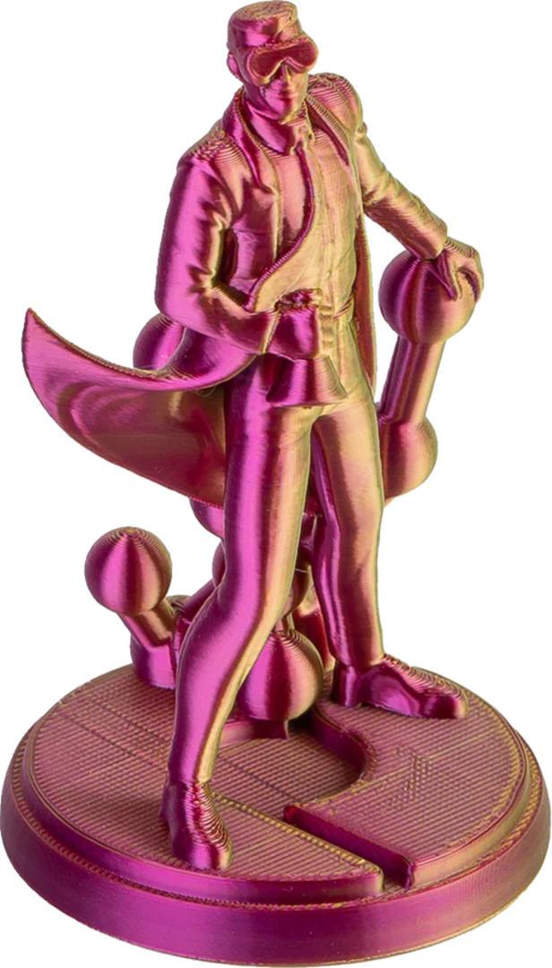 Filament POLYMAKER / PolyLite SILK PLA / LIMETKA-MAGENTA / 1,75mm / 1 kg