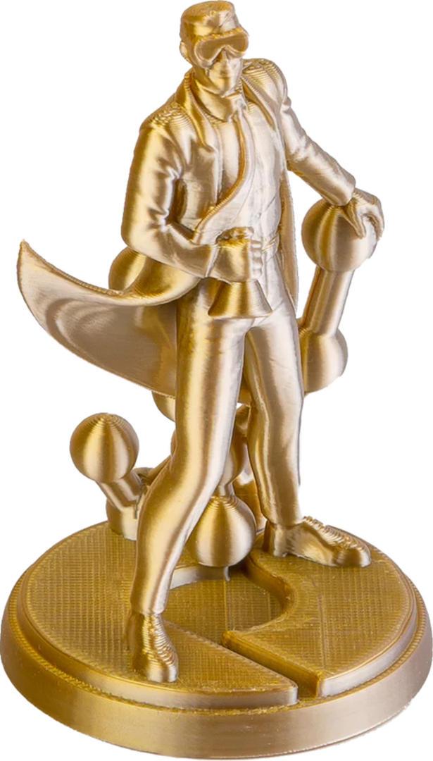 Filament POLYMAKER / PolyLite SILK PLA / ZLATÁ-STRIEBORNÁ / 1,75mm / 1 kg