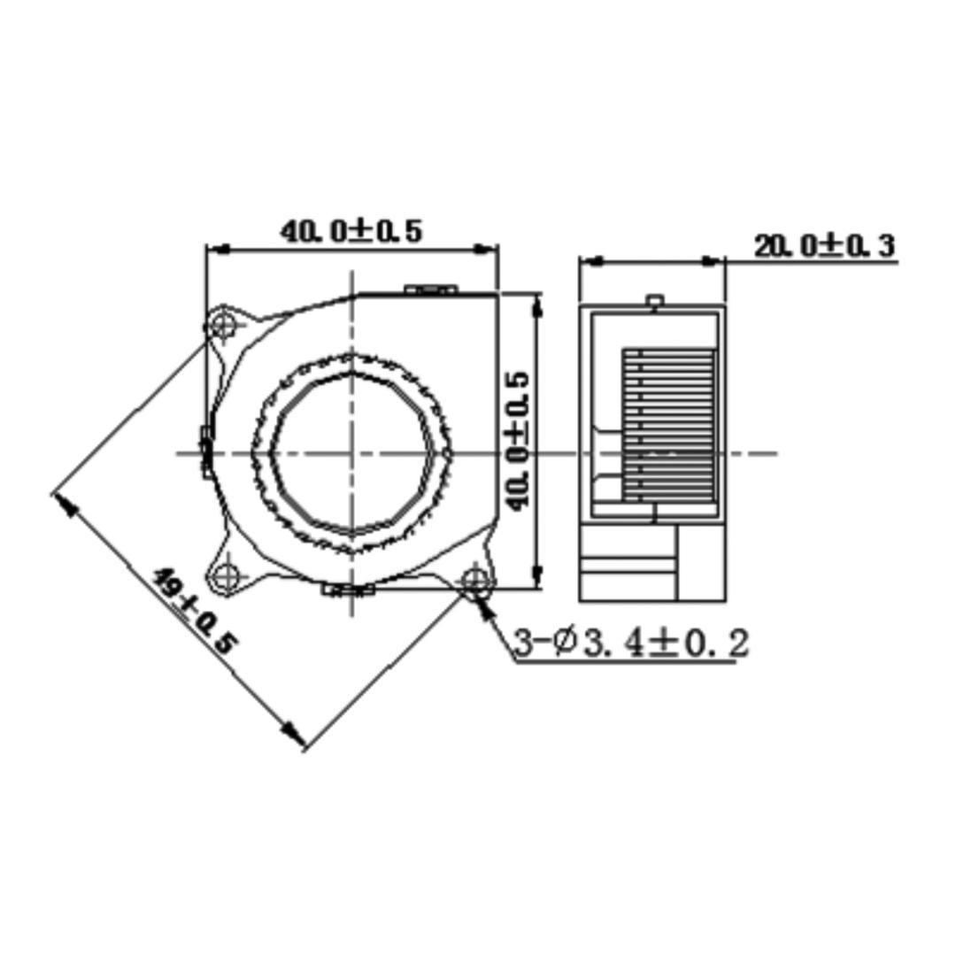 RADIÁLNY VENTILÁTOR 4020 24V