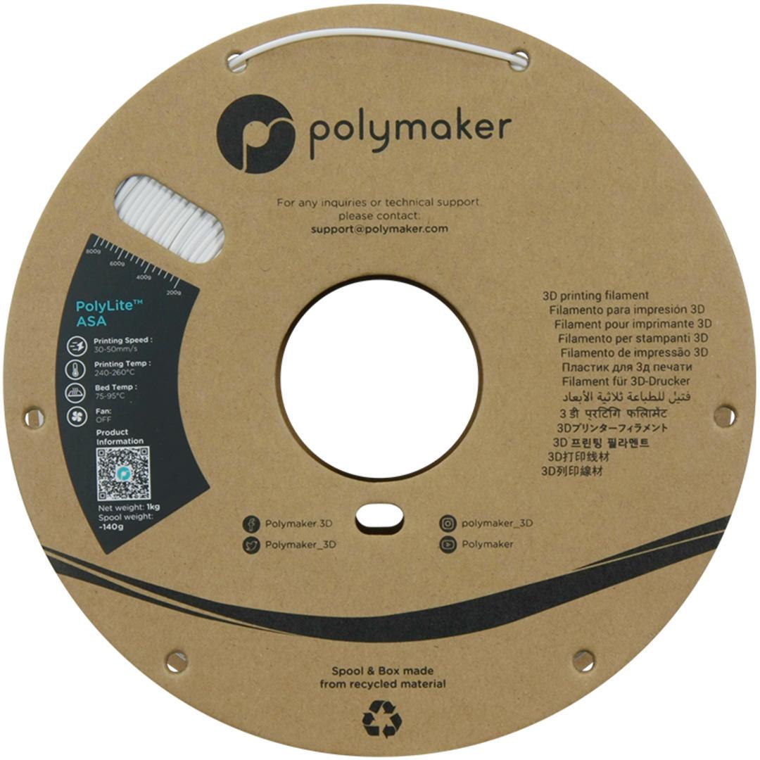 Filament POLYMAKER / ASA POLYLITE / BIELA / 1,75mm / 1 kg