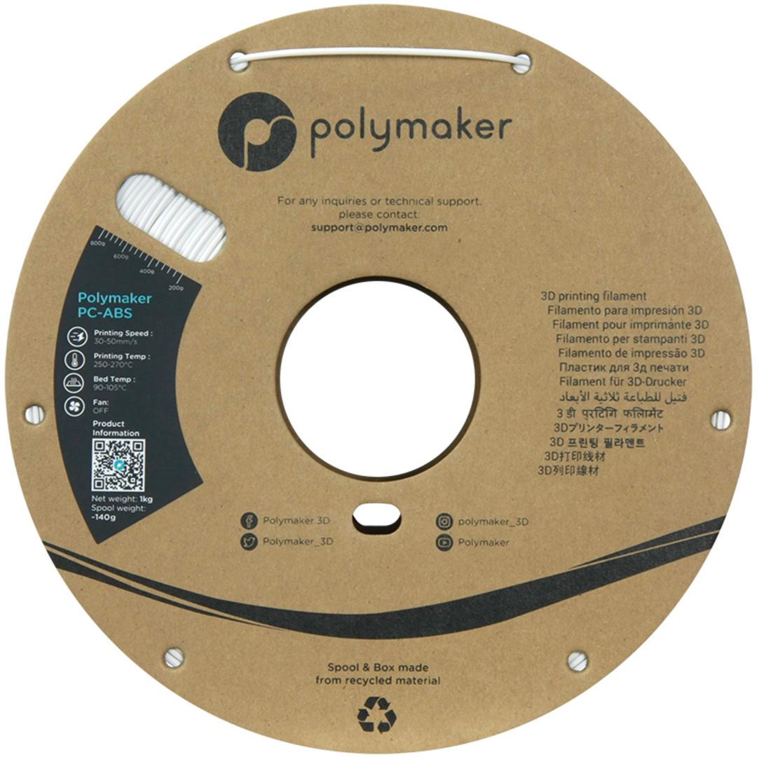 Filament POLYMAKER / PC-ABS / BIELA / 1,75mm / 1 kg