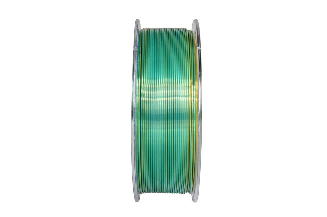 Filament DEVIL DESIGN / PLA SILK DUAL / ZELENÁ-ZLATÁ / 1,75mm / 1 kg