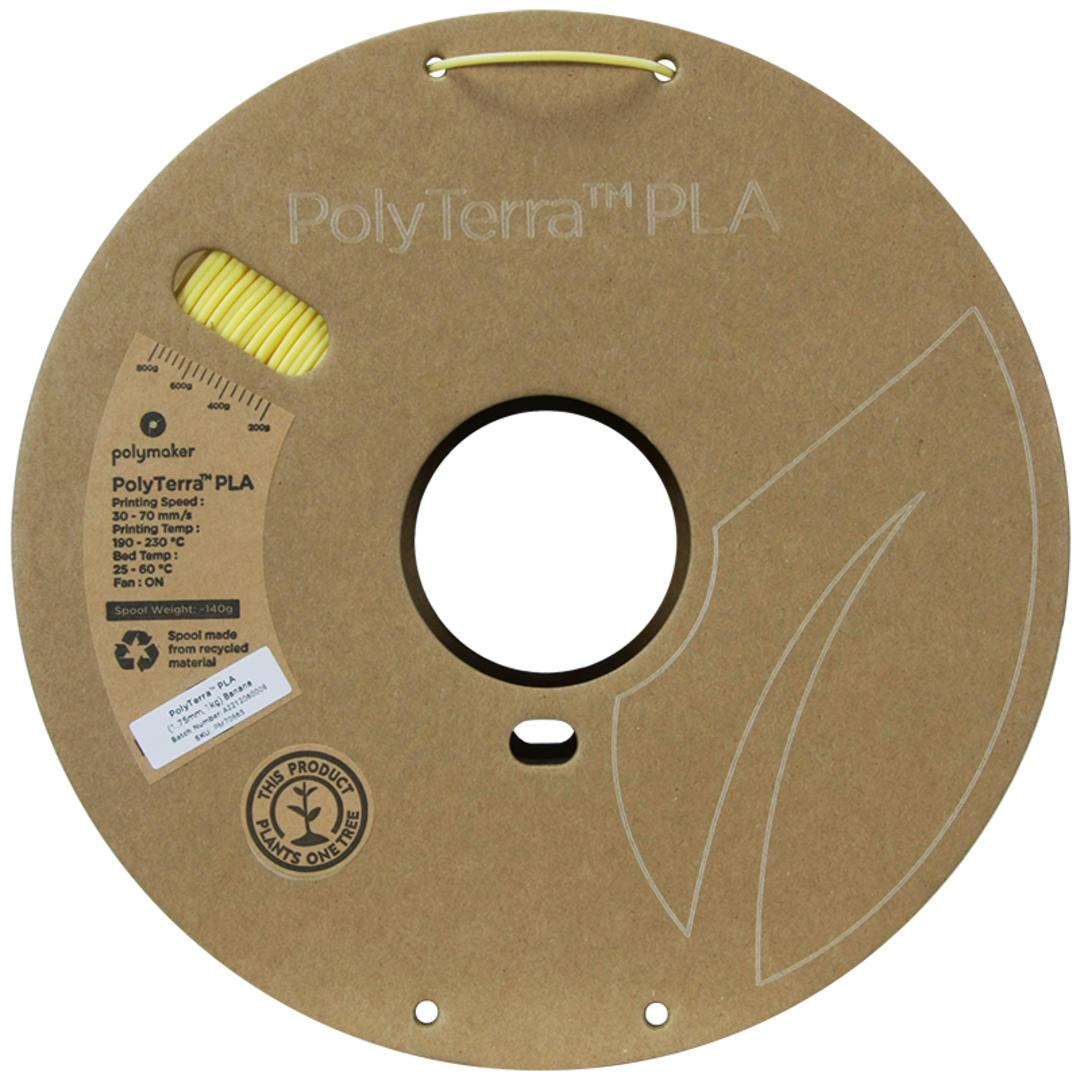 Filament POLYMAKER / PLA POLYTERRA / BANANA / 1,75mm / 1 kg