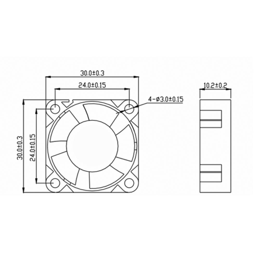 VENTILÁTOR 3010 24V