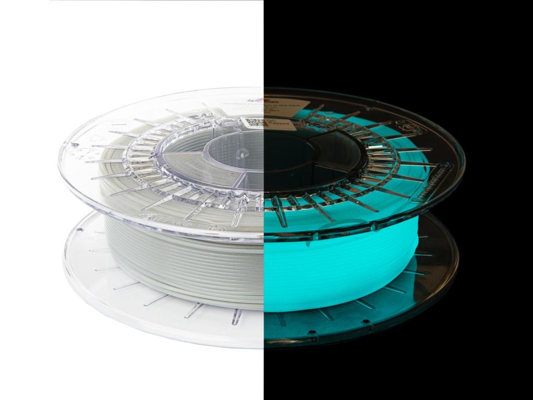 Filament SPECTRUM / PETG / SVIETIACI V TME MODRÝ / 1,75mm / 0,5 kg