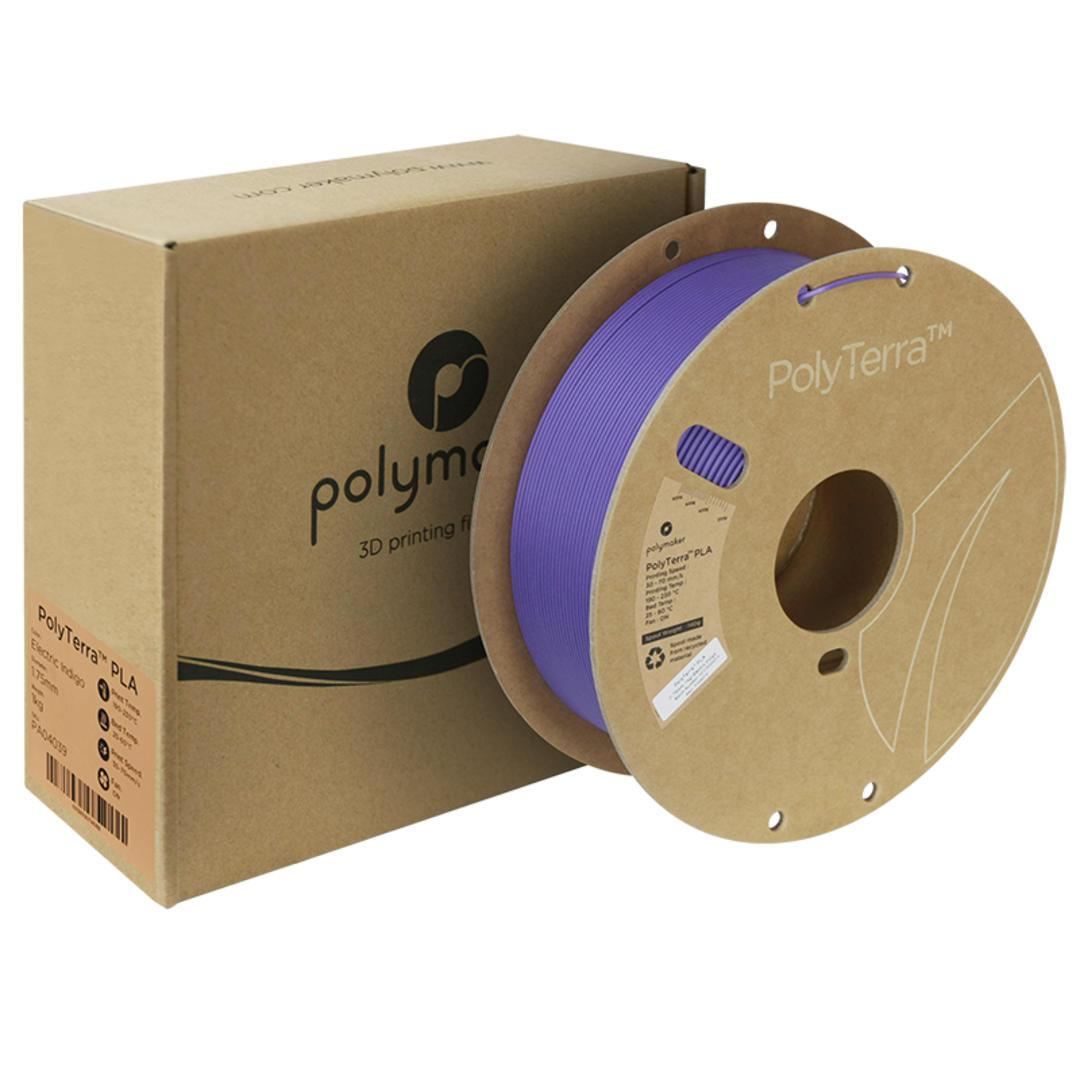 Filament POLYMAKER / PLA POLYTERRA / ELECTRIC INDIGO / 1,75mm / 1 kg