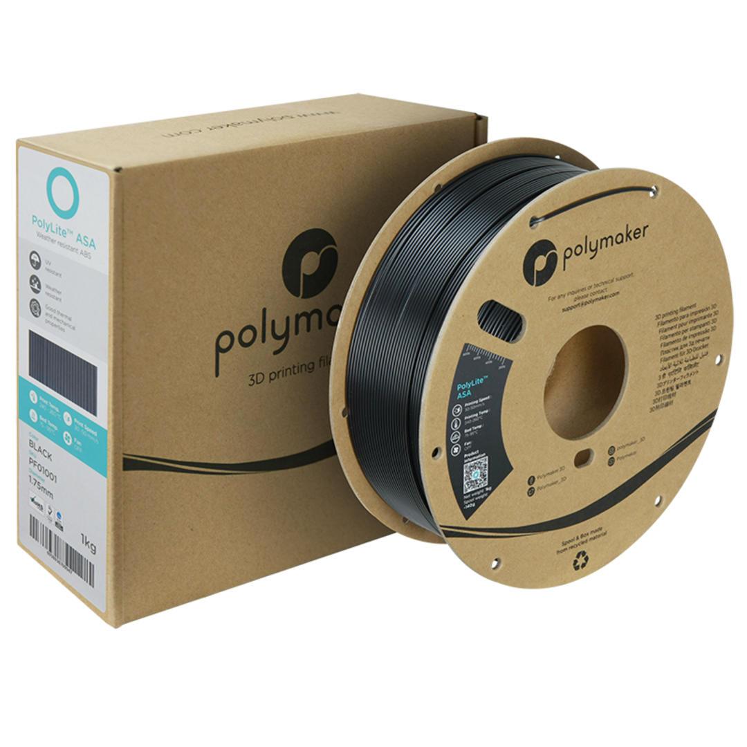 Filament POLYMAKER / ASA POLYLITE / ČIERNA / 1,75mm / 1 kg