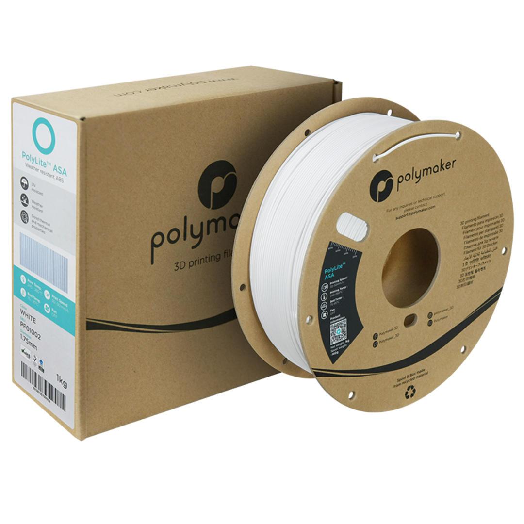 Filament POLYMAKER / ASA POLYLITE / BIELA / 1,75mm / 1 kg