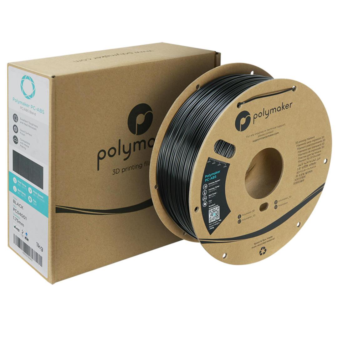 Filament POLYMAKER / PC-ABS / ČIERNA / 1,75mm / 1 kg