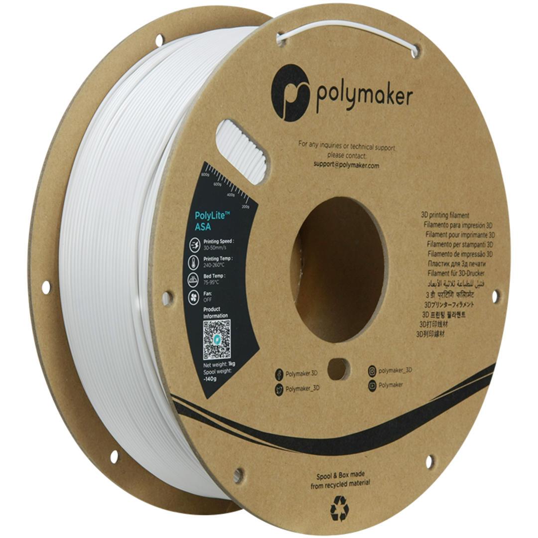 Filament POLYMAKER / ASA POLYLITE / BIELA / 1,75mm / 1 kg