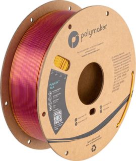 Filament POLYMAKER / PolyLite SILK PLA / ZLATÁ-MAGENTA / 1,75mm / 1 kg