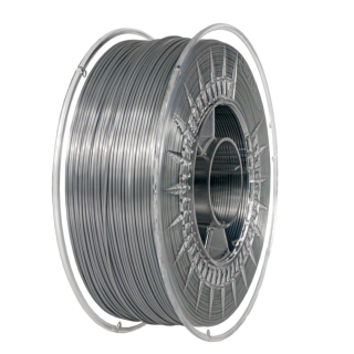 Filament DEVIL DESIGN / PLA SILK / STRIEBORNÁ / 1,75mm / 1 kg