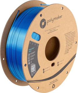 Filament POLYMAKER / PolyLite SILK PLA / STRIEBORNÁ-MODRÁ / 1,75mm / 1 kg