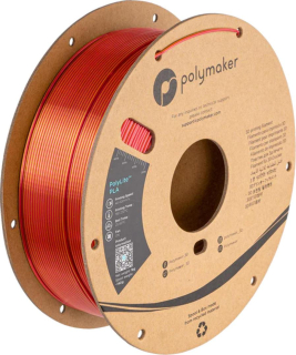 Filament POLYMAKER / PolyLite SILK PLA / ZLATÁ-ĆERVENÁ / 1,75mm / 1 kg