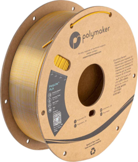 Filament POLYMAKER / PolyLite SILK PLA / ZLATÁ-STRIEBORNÁ / 1,75mm / 1 kg