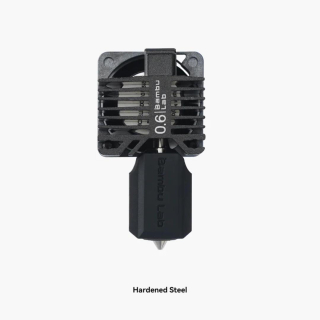 BAMBULAB KOMPLETNÝ HOTEND S TRYSKOU 0.6MM KALENÁ OCEĽ PRE P1 SÉRIU