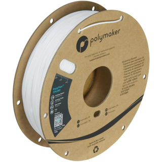 Filament POLYMAKER / POLYFLEX TPU 90A / BIELA / 1,75mm / 0,75 kg