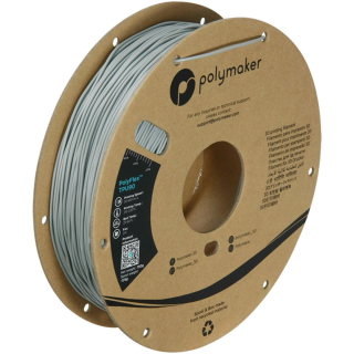 Filament POLYMAKER / POLYFLEX TPU 90A / ŠEDÁ / 1,75mm / 0,75 kg