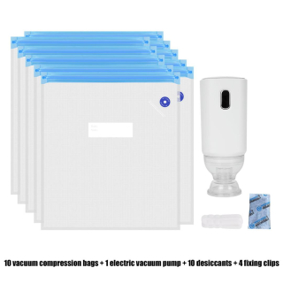 Vákuové vrecká 10 ks s elektrickou pumpou