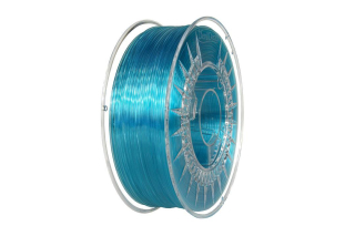 Filament DEVIL DESIGN / PETG / MODRÁ TRANSAPRENT / 1,75mm / 1 kg