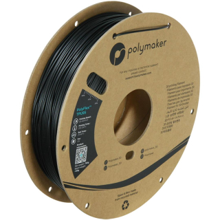 Filament POLYMAKER / POLYFLEX TPU 95A / ČIERNA / 1,75mm / 0,75 kg