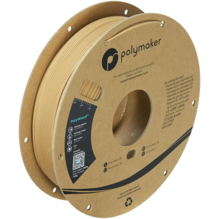 Filament POLYMAKER / PLA / POLYWOOD / 1,75mm / 0,6 kg